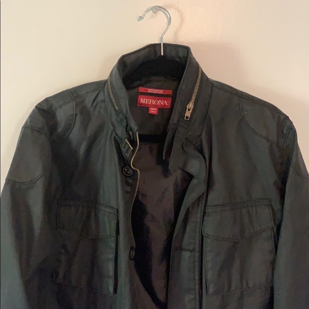 Black relaxed Moto jacket
